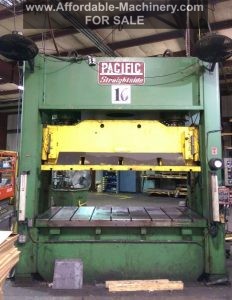200 Ton Capacity Pacific Straight Side Hydraulic Press For Sale